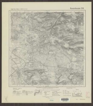 359 Gunzenhausen ; Topographische Karte von Bayern 1:25.000 [Positionsblätter]