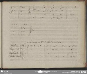 No. 2 Lied mit Chor (trb, timp, tamburino, tamb)