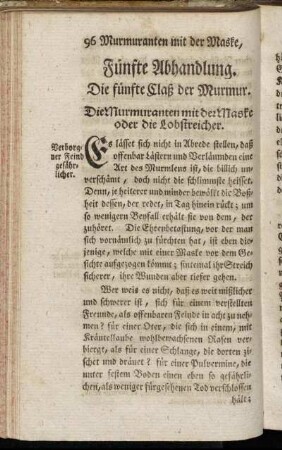 Fünfte Abhandlung.