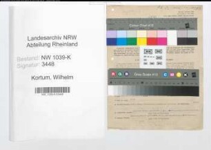 Entnazifizierung Wilhelm Kortum , geb. 24.05.1886 (Beamter)