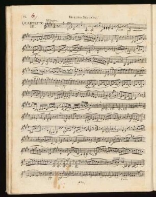 III. Streichquartett E-Dur