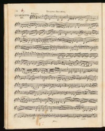 III. Streichquartett E-Dur