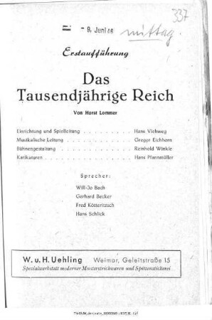 Das Tausendjährige Reich