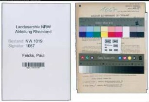 Entnazifizierung Paul Feicks , geb. 24.05.1907 (Kaufmaennischer Angestellter)