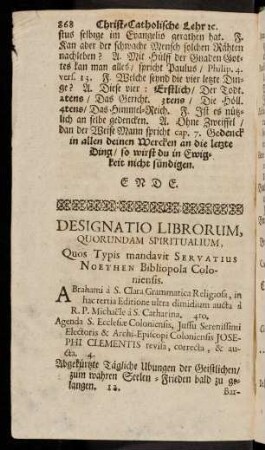 Designatio Librorum