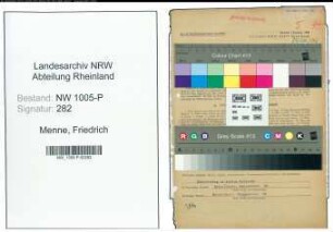 Entnazifizierung Friedrich Menne , geb. 10.04.1887 (Stellwerksmeister)