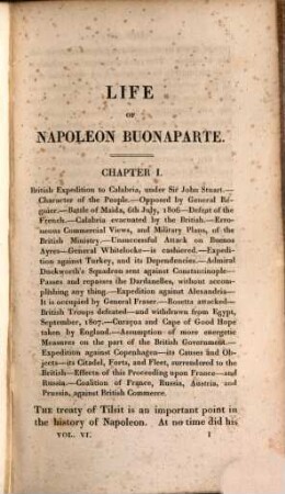 The life of Napoleon Buonaparte, emperor of the French : with a preliminary view of the French revolution ; in nine volumes, 6