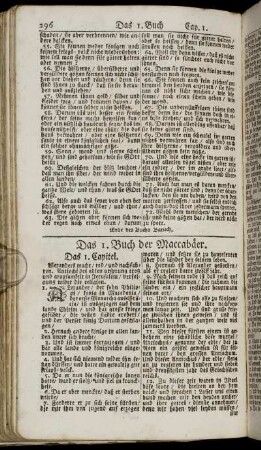 Das 1. Buch der Maccabäer.