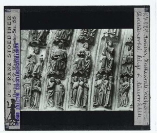 Amiens, Kathedrale Notre Dame : Westportal, Christusportal, Selige und Auserwählte