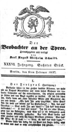 6. Stueck, 6. Februar 1837