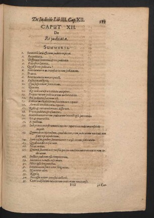 Caput XII. De re judicata.