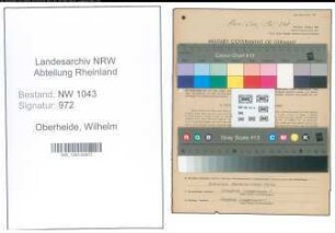 Entnazifizierung Wilhelm Oberheide , geb. 02.08.1895 (Ingenieur)