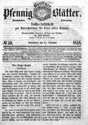 No. 50, Sonnabend, den 11. December