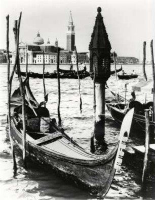 Blick von der Gondelmolo zur Kirche S. Giorgio Maggiore