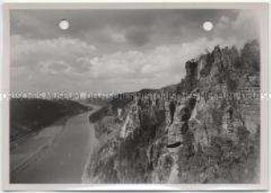 Elbsandsteingebrige, Bastei, Elbe