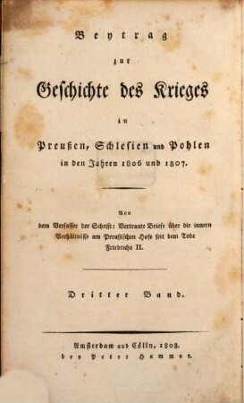 Vertraute Briefe über die innern Verhältnisse am Preußischen Hofe seit dem Tode Friedrichs II.. 4