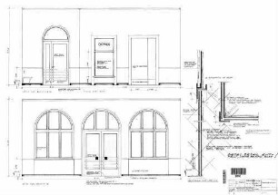 Spaichingen: Wandabwicklung - Wand Stadt- und Bahnseite Empfangsgeb. Empfangshalle