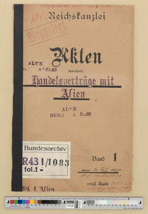 Staaten in Asien (Siam, Iran, Irak): Bd. 1