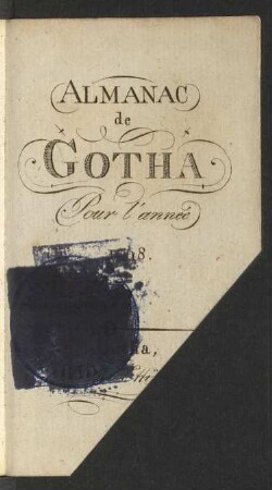 1798: Almanac de Gotha