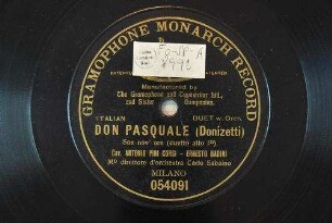 Don Pasquale : Son nov' ore (duetto atto 1o) / (Donizetti)