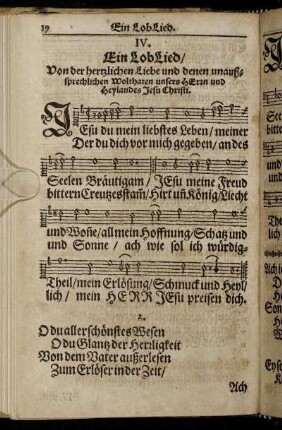 IV. Ein Lob Lied [...]