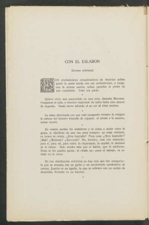 Con el eslabón : Octavo apéndice