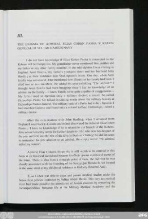 III. The Enigma Of Admiral Elias Cohen Pasha Surgeon General Of Sultan Hamıd's Navy