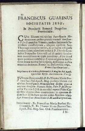 Franciscus Guarinus.