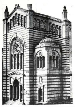 Karlsruhe, KA; Synagoge in der Kronenstraße, Außenansicht