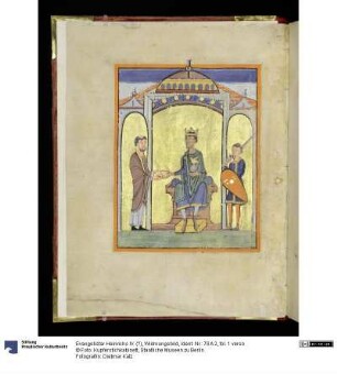 Evangelistar Heinrichs IV. (?), Widmungsbild