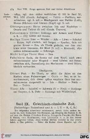 Saal IX. Griechisch-römische Zeit