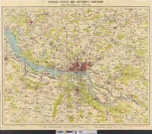 Spezial-Karte der weiteren Umgegend von Hamburg u. Altona