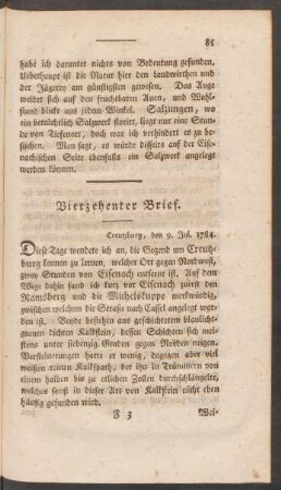 Vierzehenter Brief.