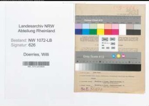 Entnazifizierung Willi Doerries , geb. 11.02.1911 (Kaufmaennischer Angestellter)