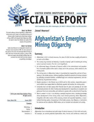 Afghanistan’s emerging mining oligarchy