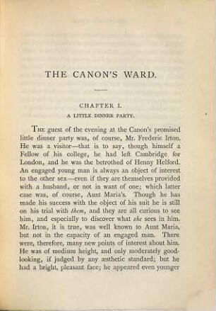 The canon's Ward : in two volumes ; with a portrait of the author, 2