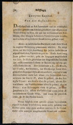 32-94, Zweytes Kapitel. Von der Gesundheit.