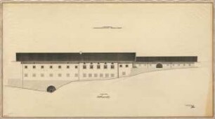 Fick, Roderich; Obersalzberg; Modellhaus, später Kindergarten - Bestandsplan (Nordansicht)
