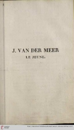 J. van der Meer le jeune