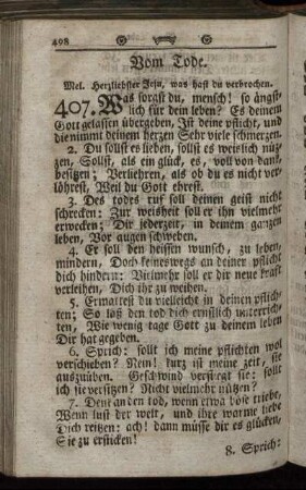 Vom Tode. - Am Reformations-Feste.
