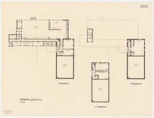 Stadttheater, Gelsenkirchen: Grundriss 3. - 5. Obergeschoss 1:200