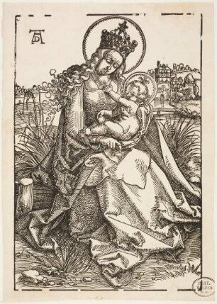 Maria mit dem Kinde auf der Rasenbank