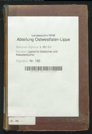 Salbuch der Stadt Salzuflen von 1862, Bd. 2