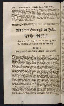 270-285, Am vierten Sonntag in der Fasten