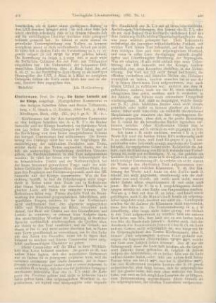 419-422 [Rezension] Klostermann, Aug., Die Bücher Samuelis und der Könige