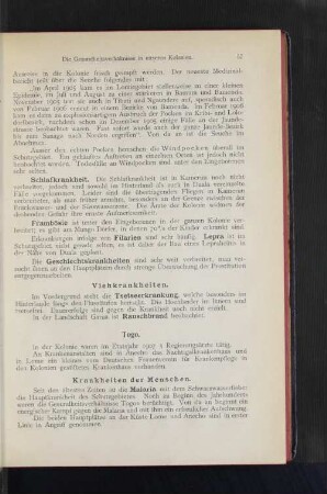 Viehkrankheiten.