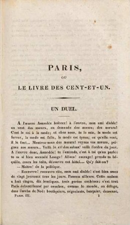 Paris, ou le livre des cent-et-un. 3