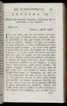 Lettera IX.