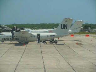 Flugzeug der Vereinten Nationen UN