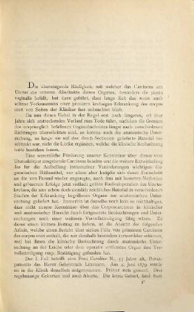 Beiträge zur Casuistik des primären Carcinoms des corpus uteri : Inaug.-Diss.